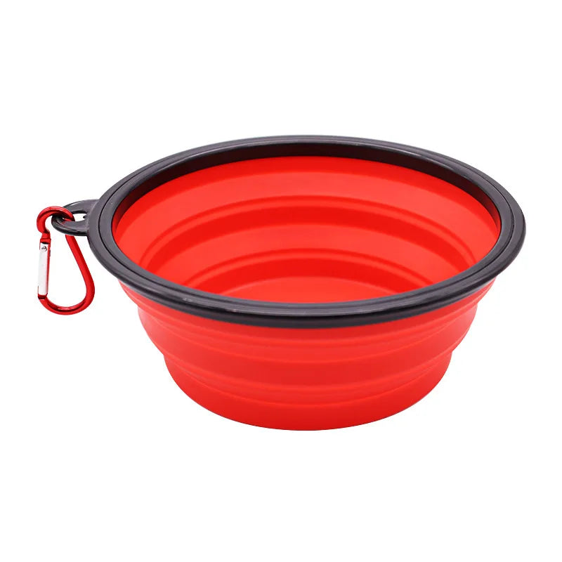Collapsible silicone travel bowl