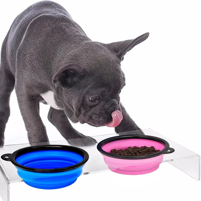 Collapsible silicone travel bowl