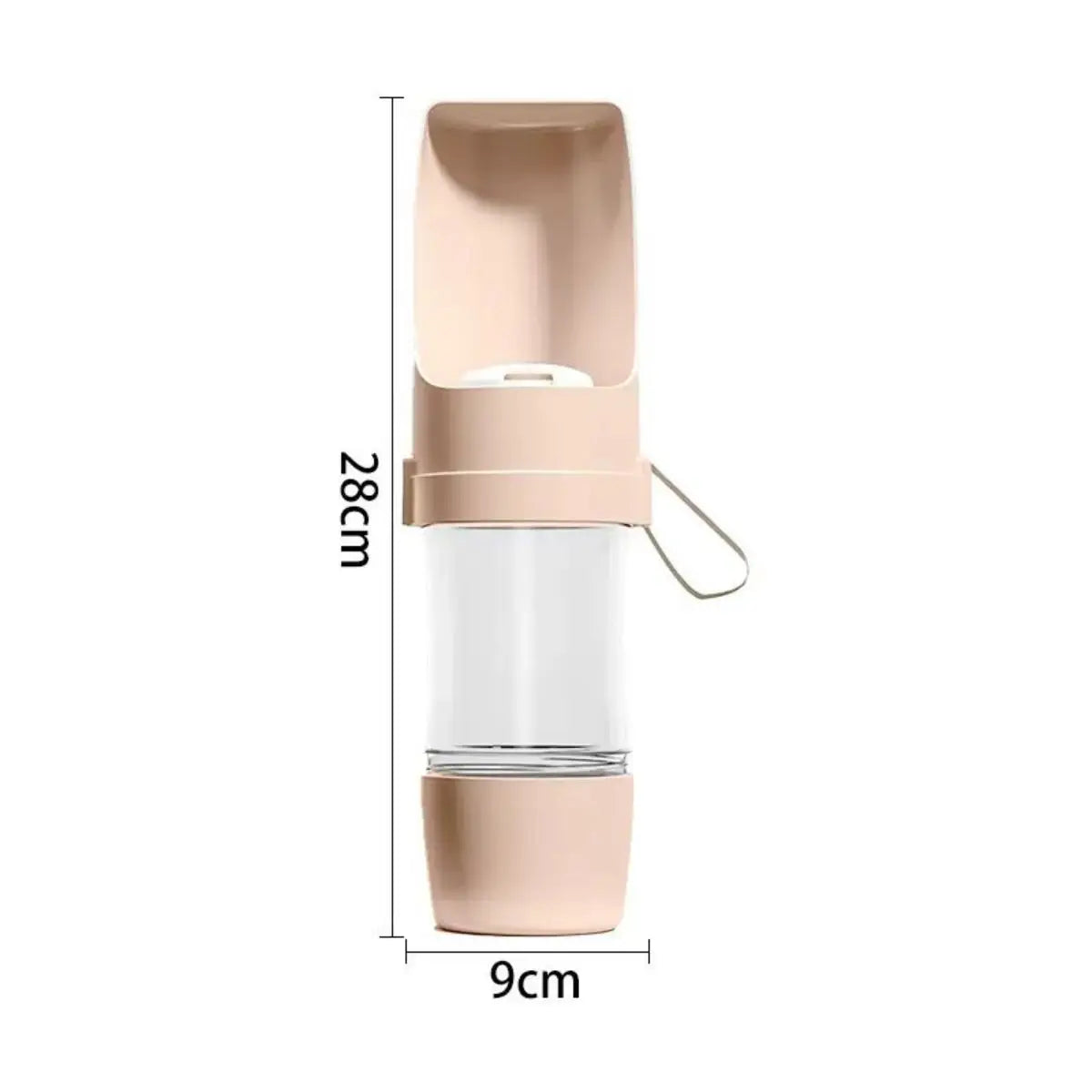 2-in-1 Portable Water Bottle with Storage Food and Water Container