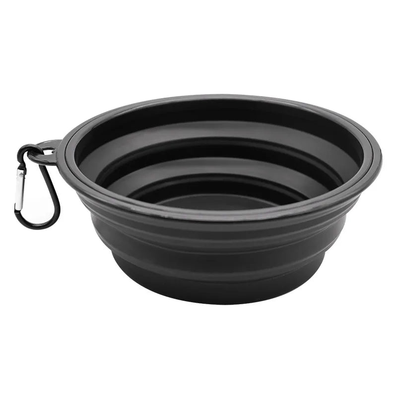 Collapsible silicone travel bowl