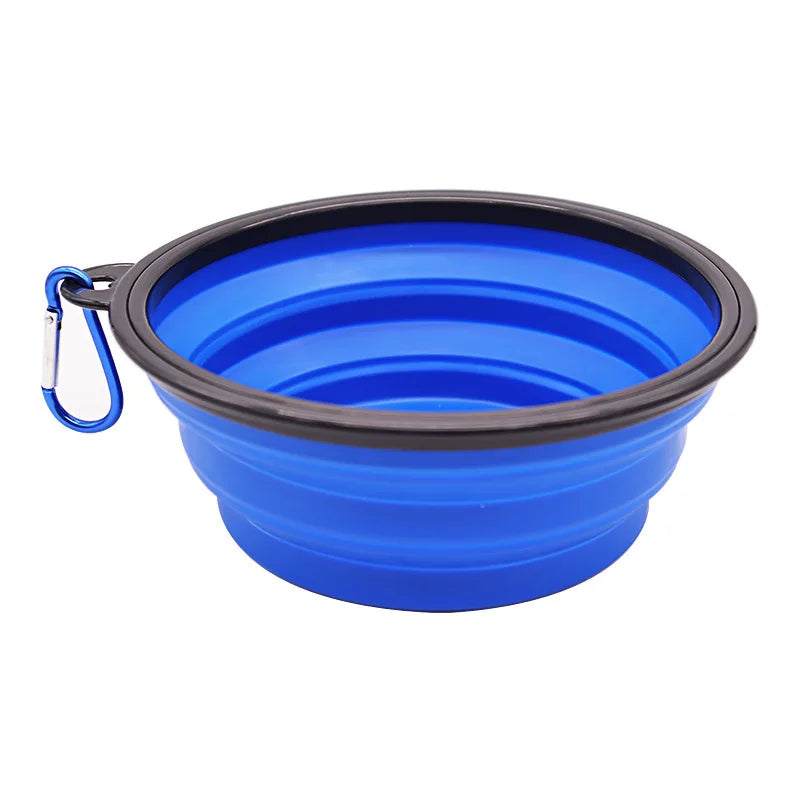 Collapsible silicone travel bowl