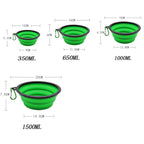 Collapsible silicone travel bowl