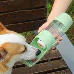 2-in-1 Portable Water Bottle with Storage Food and Water Container