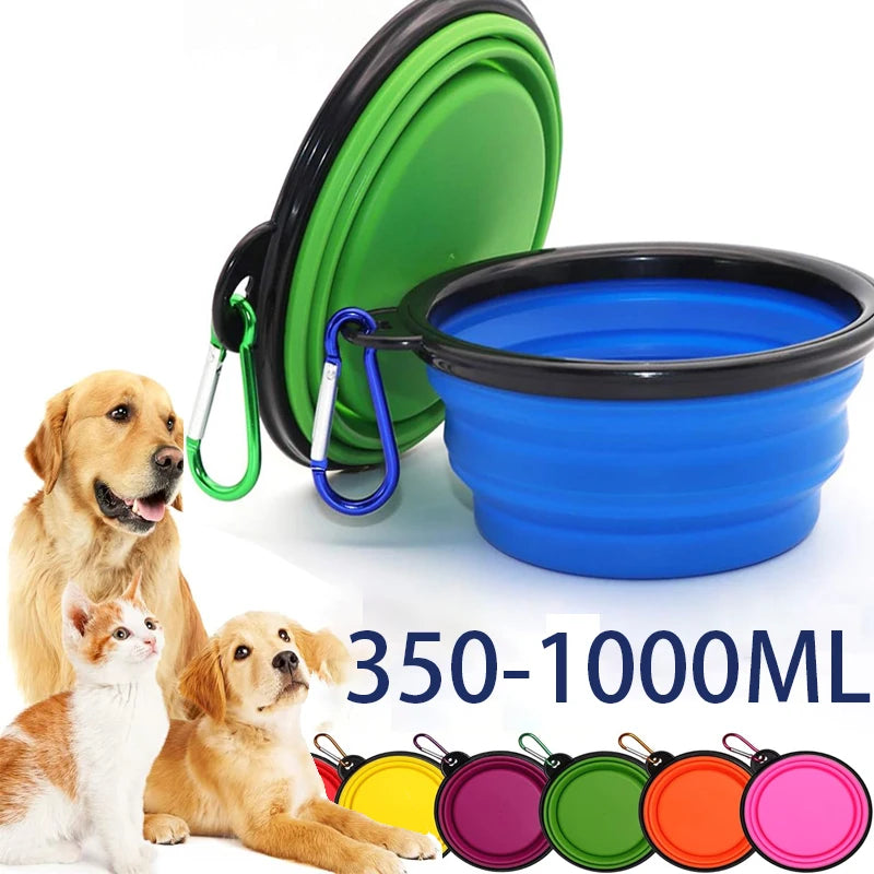 Collapsible silicone travel bowl