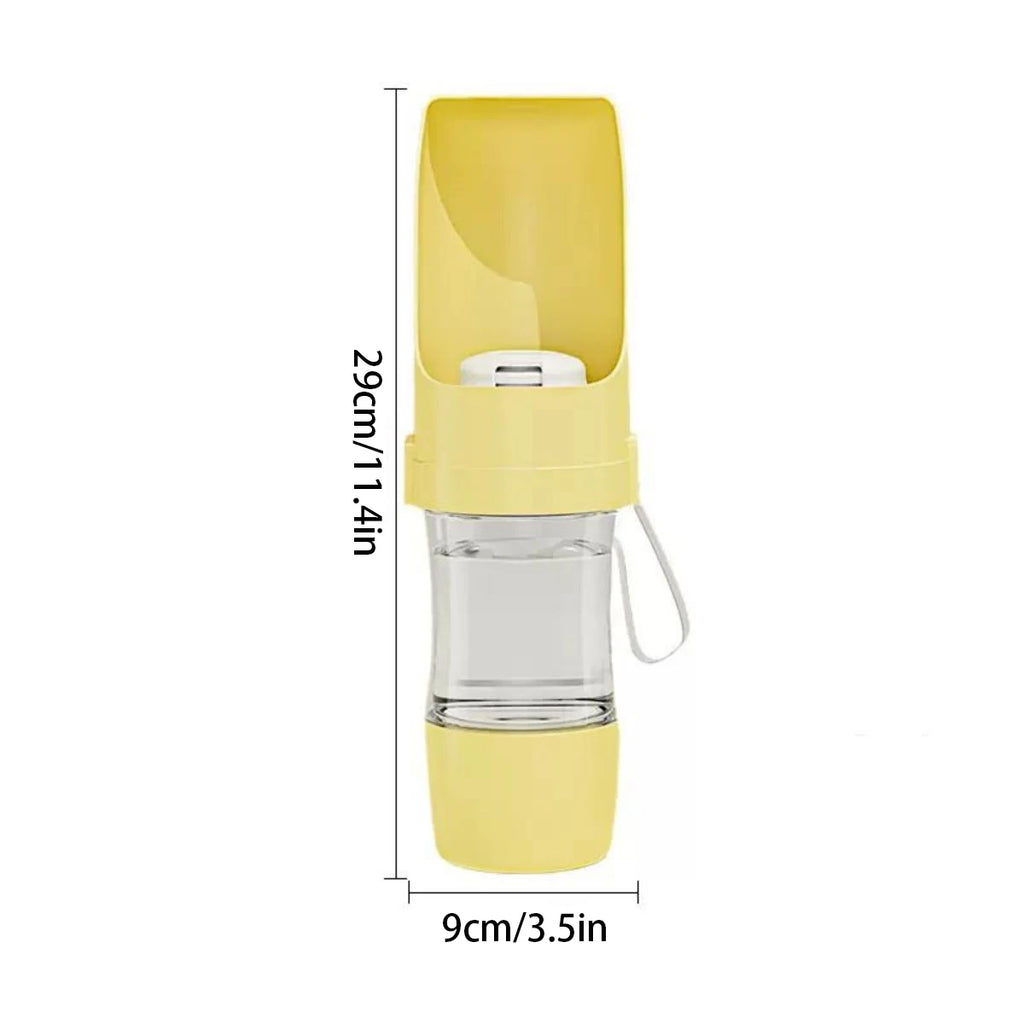 2-in-1 Portable Water Bottle with Storage Food and Water Container