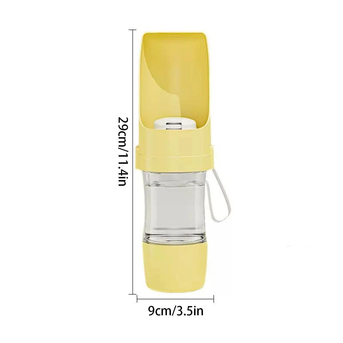 2-in-1 Portable Water Bottle with Storage Food and Water Container