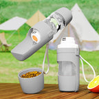 2-in-1 Portable Water Bottle with Storage Food and Water Container