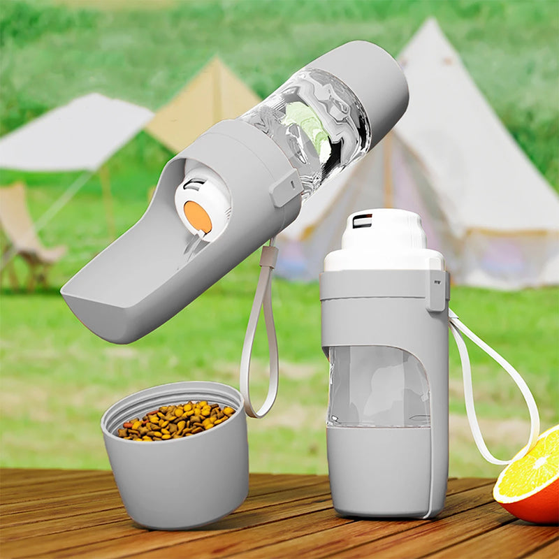 2-in-1 Portable Water Bottle with Storage Food and Water Container