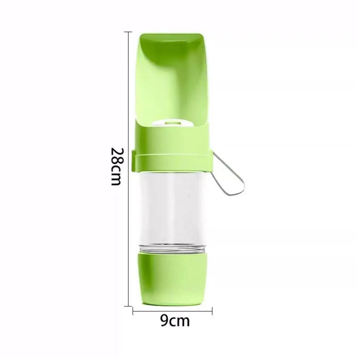 2-in-1 Portable Water Bottle with Storage Food and Water Container
