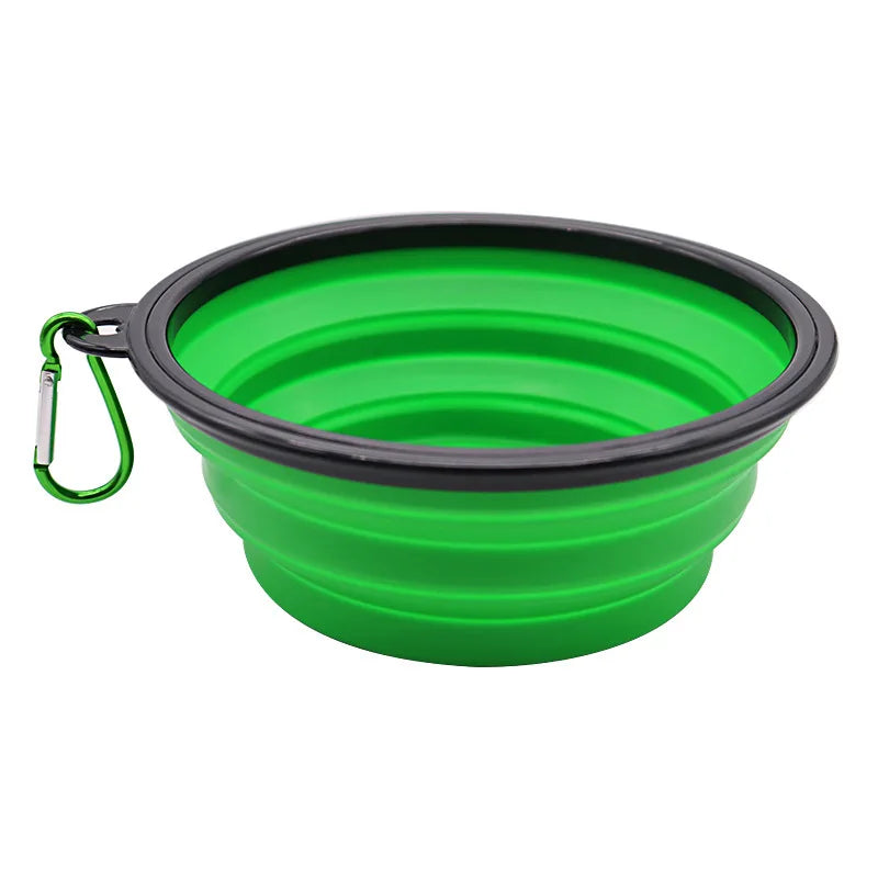 Collapsible silicone travel bowl