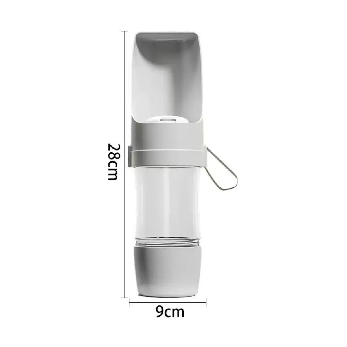 2-in-1 Portable Water Bottle with Storage Food and Water Container